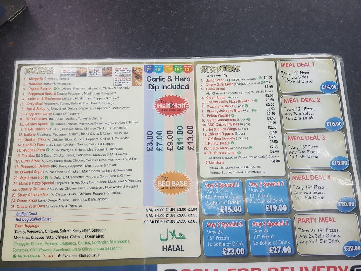 Mario’s Pizza Menu - Image 4