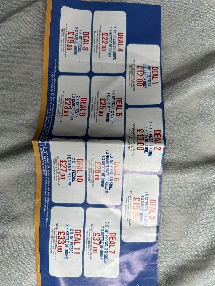 Mario’s Pizza Menu - Image 6